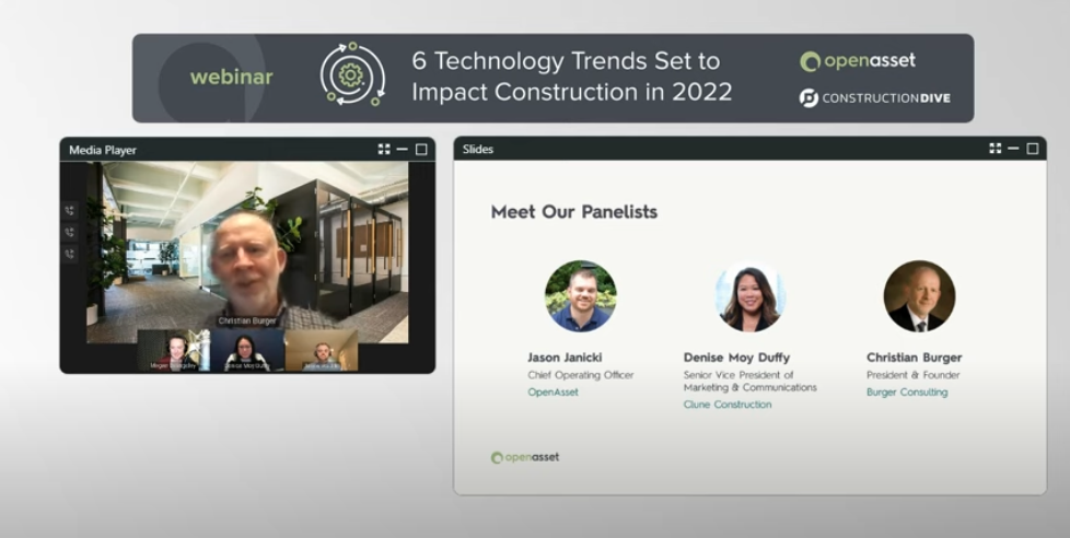 You are currently viewing Video: “6 Technology Trends Set to Impact Construction in 2022” Featuring Christian Burger