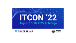 ITCON '22 August 16-18, 2022 Chicago blue banner.