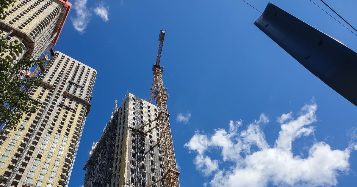 Skyscraper under construction